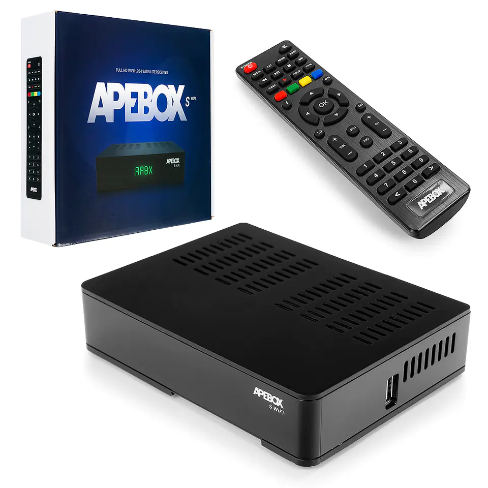 ⁨APEBOX S WiFi DVB-S2 H.264 IPTV⁩ at Wasserman.eu