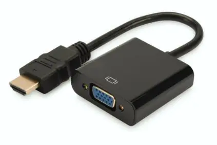 ⁨Adapter audio-video HDMI Type A VGA, FHD, with 3.5mm audio MiniJack⁩ at Wasserman.eu