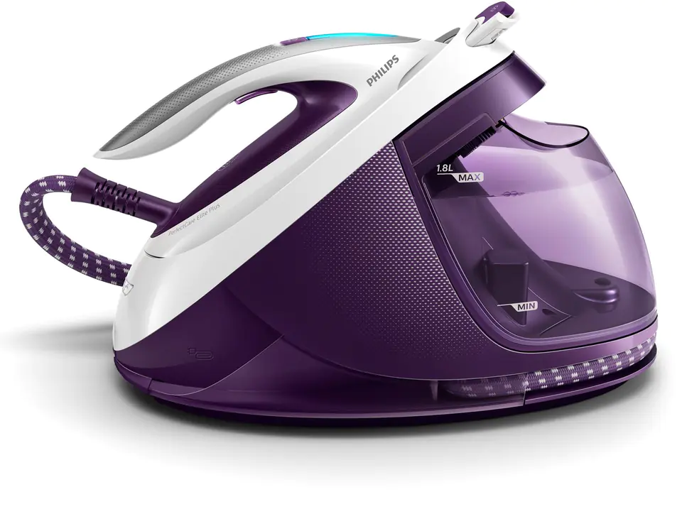 ⁨Philips GC9660/30 steam ironing station 2700 W 1.8 L T-ionicGlide soleplate Purple, White Unpacked⁩ at Wasserman.eu