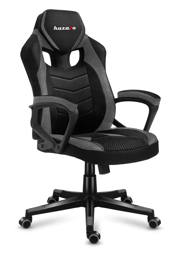 ⁨Huzaro FORCE 2.5 GREY MESH Gaming armchair Mesh seat Black, Grey⁩ at Wasserman.eu