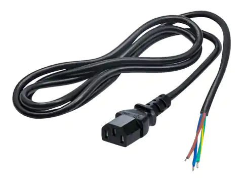 ⁨Power cable AKYGA Power supply IEC 60320 C13 1.5m. AK-OT-02A⁩ at Wasserman.eu