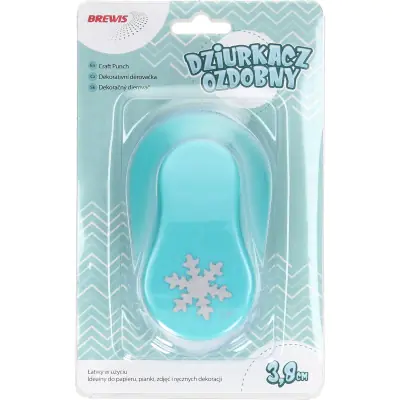 ⁨Dziurkacz ozdobny 3,8 cm ŚNIEŻYNKA D38-59 BREWIS⁩ w sklepie Wasserman.eu