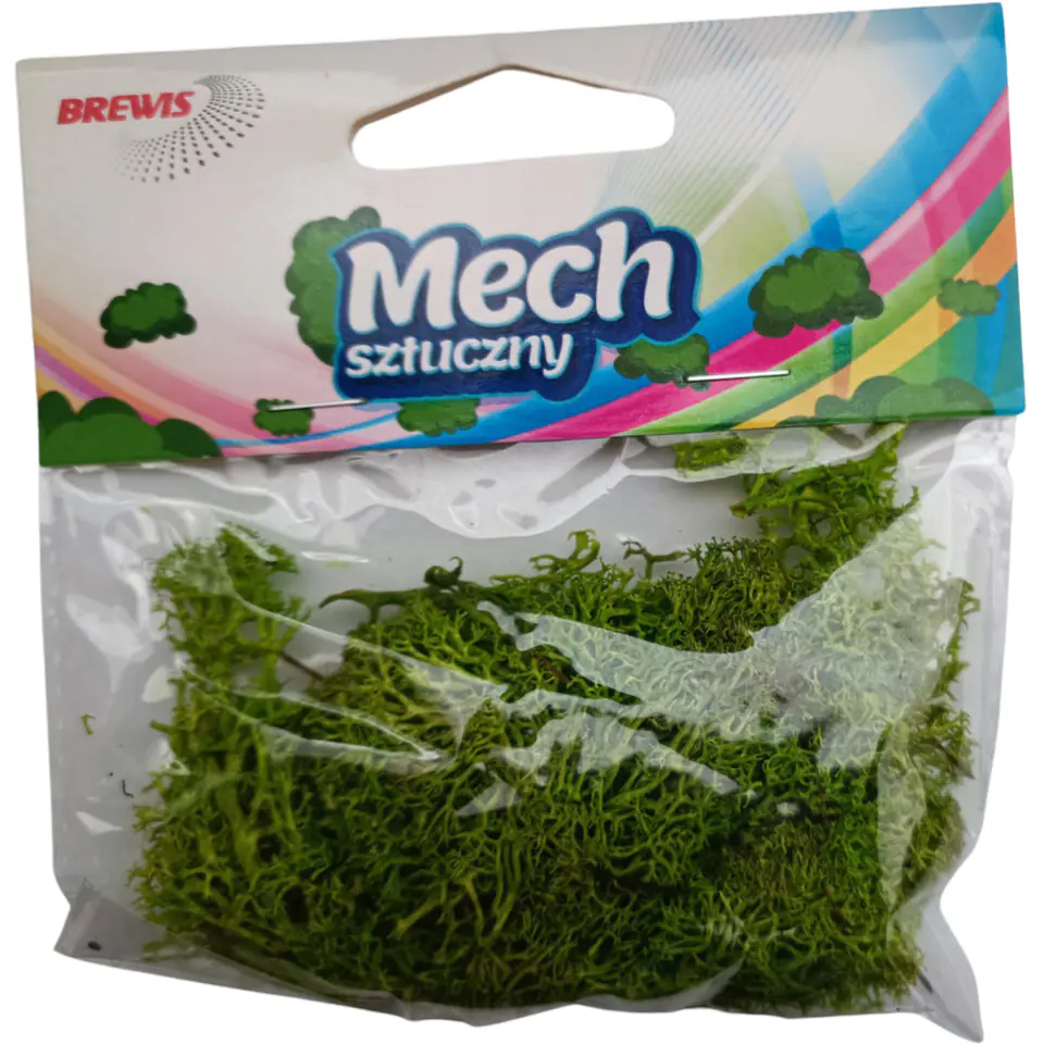 ⁨Artificial decorative moss light green 10g MS1 BREWIS⁩ at Wasserman.eu