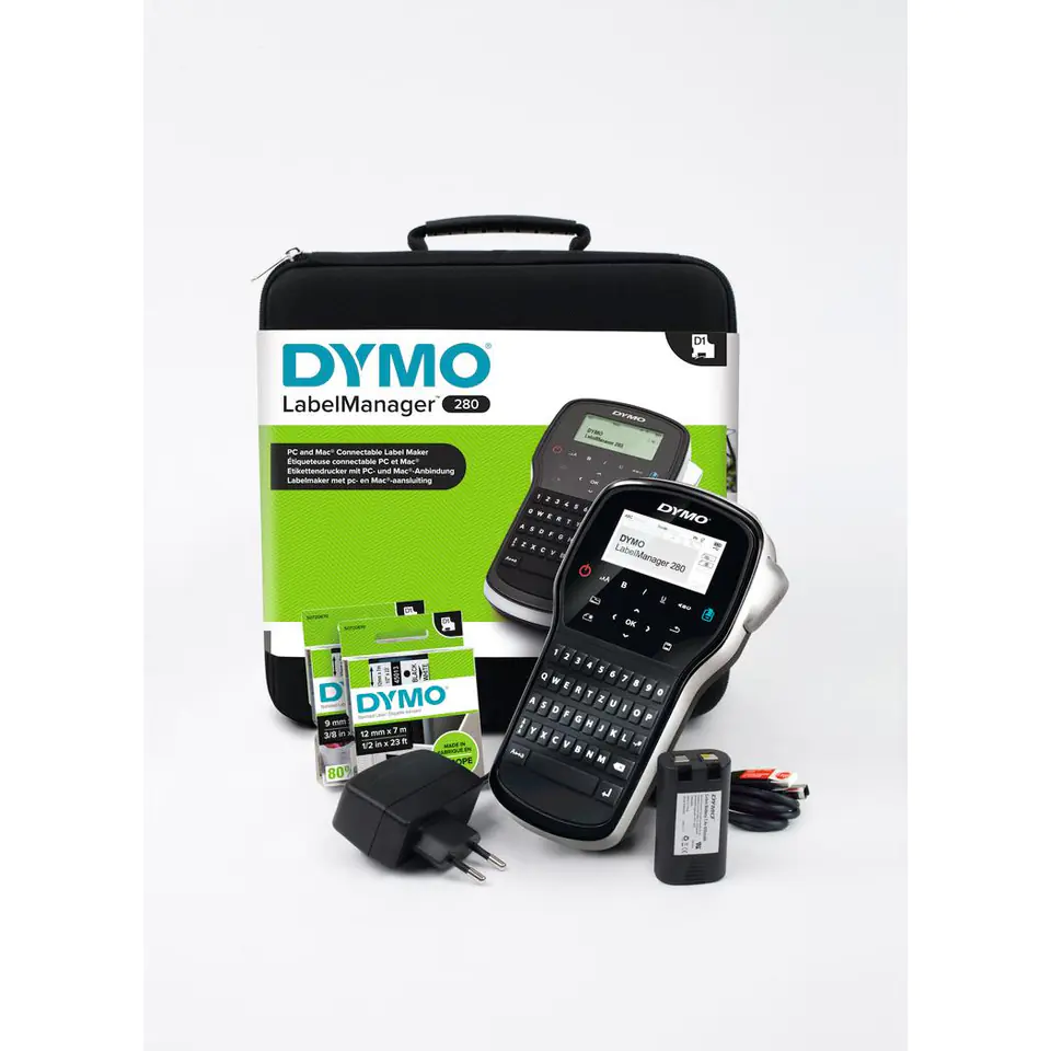 ⁨DYMO LabelManager 280 zestaw walizkowy, klawiatura QWERTY 2091152⁩ w sklepie Wasserman.eu