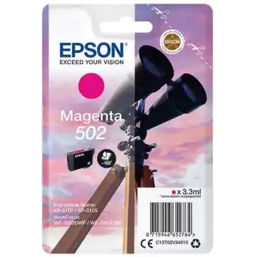 ⁨Tusz EPSON (502/C13T02V34010) purpurowy 3,3ml/160str⁩ w sklepie Wasserman.eu