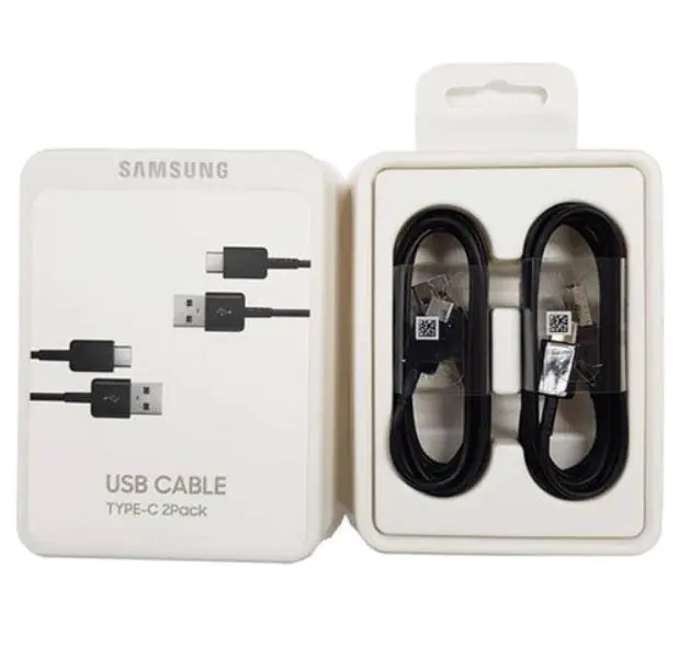 ⁨Kabel Samsung EP-DG930MB USB-C  2 szt. czarny/black⁩ w sklepie Wasserman.eu