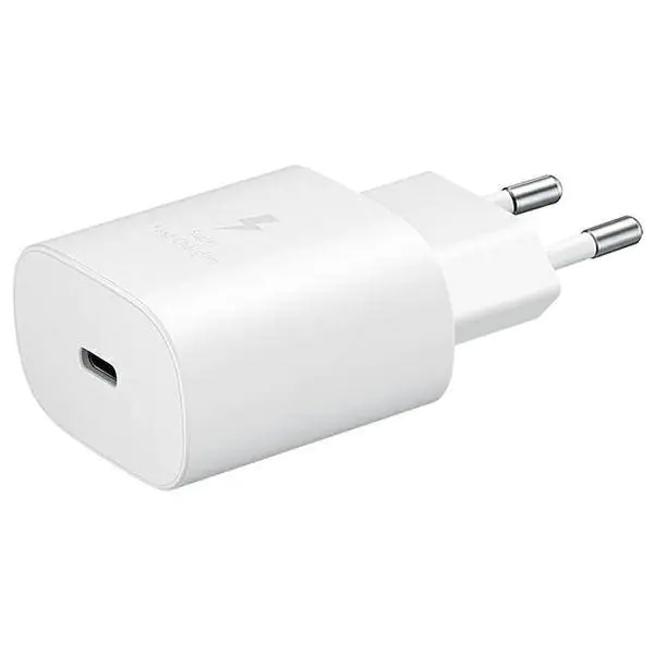 ⁨Charger Samsung 25W Travel Adap EP-TA800 w/o cable white,C to C Cable⁩ at Wasserman.eu