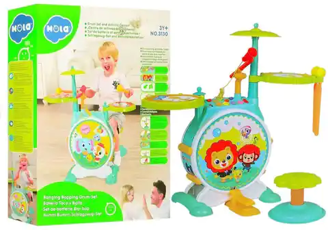 ⁨Colorful Drums For Toddler with High Chair⁩ at Wasserman.eu