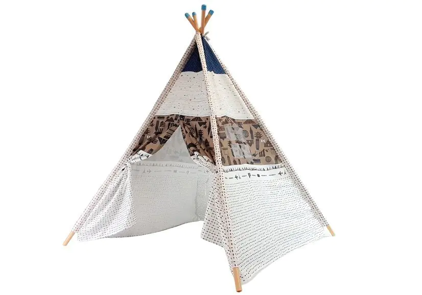 ⁨Indian Tent Tipi Playhouse Dinosaurs Waterproof⁩ at Wasserman.eu