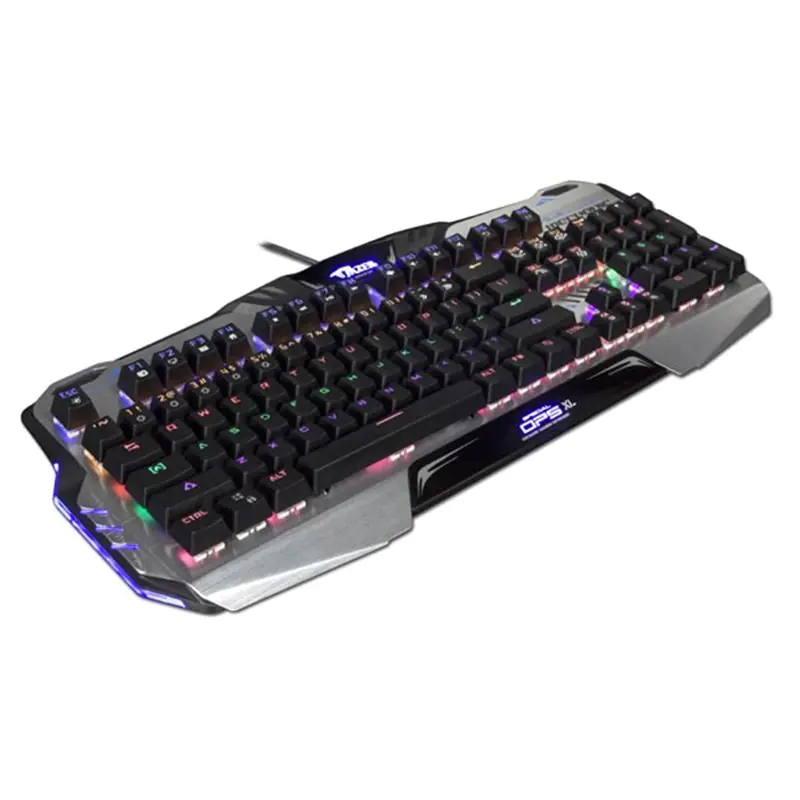 ⁨E-BLUE Mazer Mechanical 729 Gaming Keyboard, Black, Wired (USB), US, mechanical, backlit, blue switches⁩ at Wasserman.eu