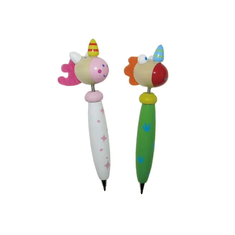 ⁨WOODEN - Wooden pen, unicorn, dragon - random color selection⁩ at Wasserman.eu