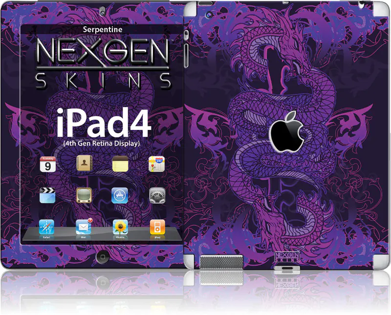 ⁨Nexgen Skins - Zestaw skórek na obudowę z efektem 3D iPad 2/3/4 (Serpentine 3D)⁩ w sklepie Wasserman.eu