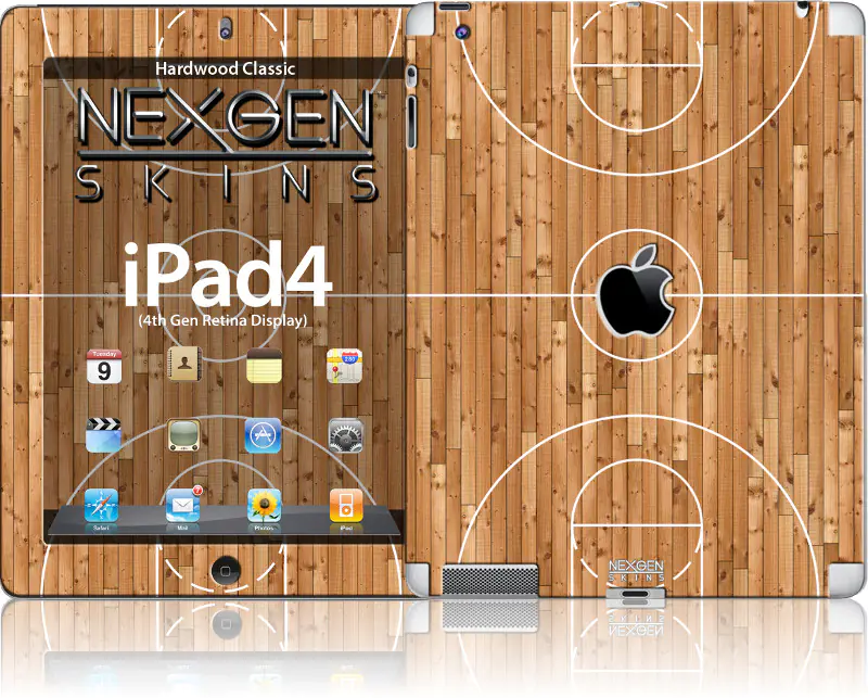 ⁨Nexgen Skins - Zestaw skórek na obudowę z efektem 3D iPad 2/3/4 (Hardwood Classic 3D)⁩ w sklepie Wasserman.eu