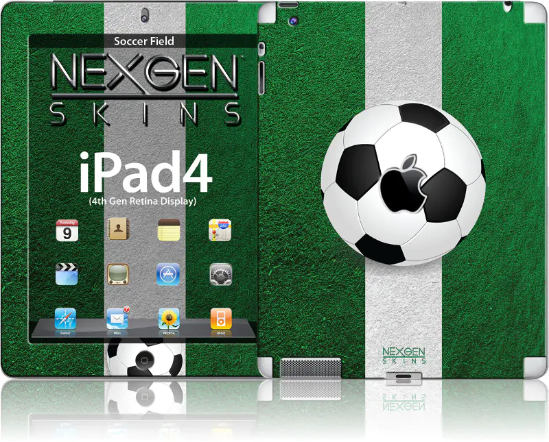 ⁨Nexgen Skins - Zestaw skórek na obudowę z efektem 3D iPad 2/3/4 (Soccer Field 3D)⁩ w sklepie Wasserman.eu