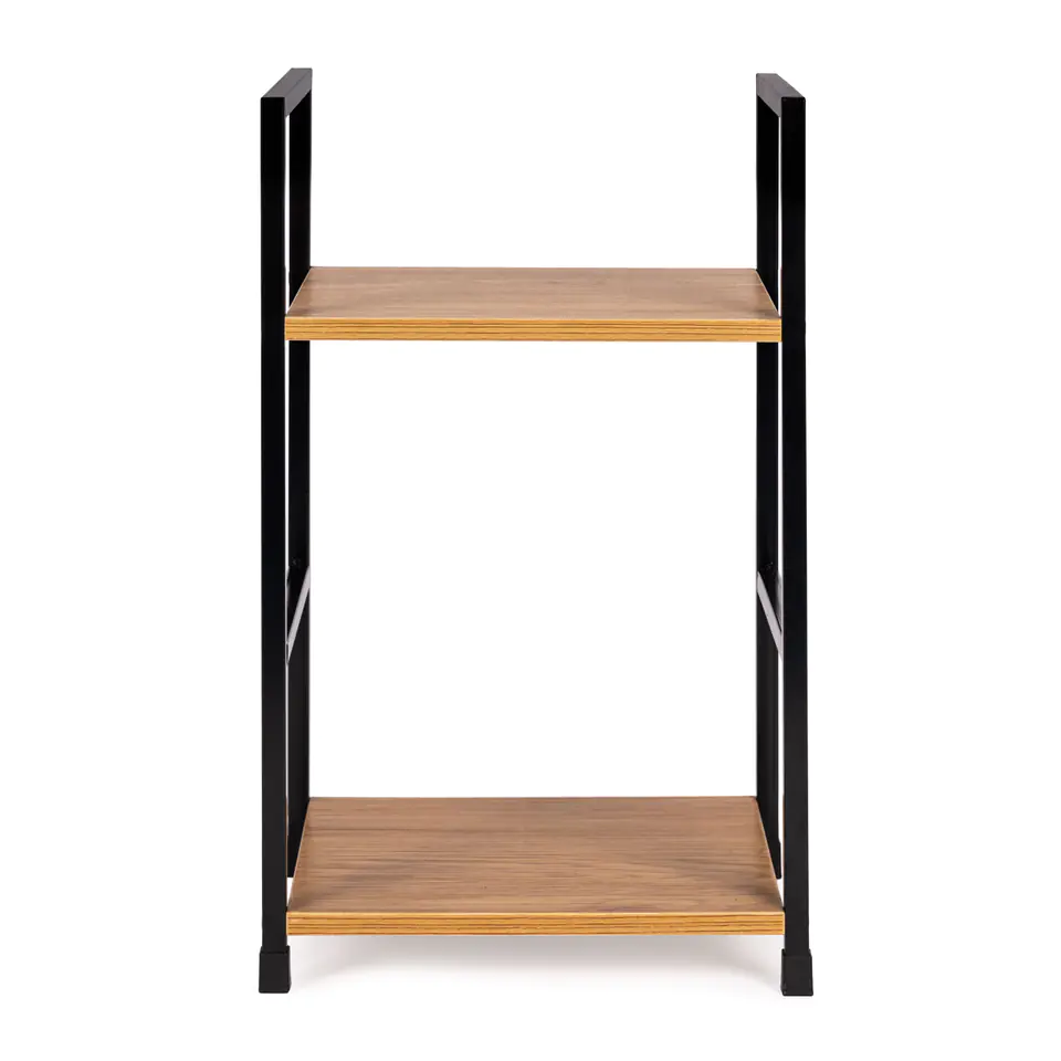 ⁨Wooden bookcase modern bedside table 2 shelves LOFT⁩ at Wasserman.eu