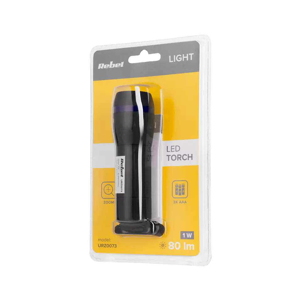 ⁨Hand flashlight 1W Rebel (zoom)⁩ at Wasserman.eu