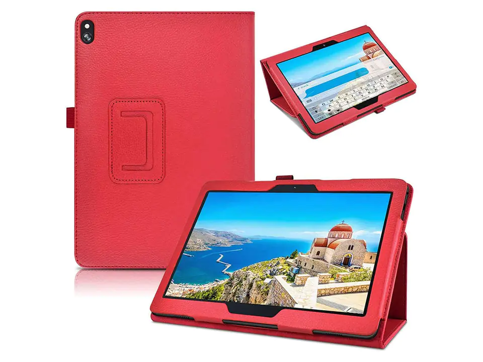 ⁨Stand Cover Alogy stand for Lenovo Tab M10 10.1 TB-X505 f/L Red⁩ at Wasserman.eu