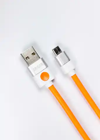 ⁨Kabel USB do Micro USB Origami 1m pomarańczowy⁩ w sklepie Wasserman.eu