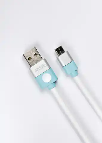 ⁨Kabel USB do Micro USB Origami 2m biały⁩ w sklepie Wasserman.eu