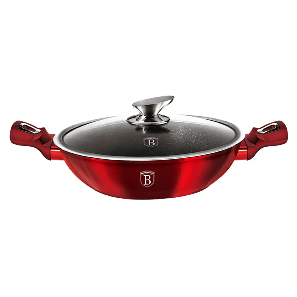 ⁨GARNEK GRANITOWY WOK 28cm BERLINGER HAUS BH-7110⁩ w sklepie Wasserman.eu