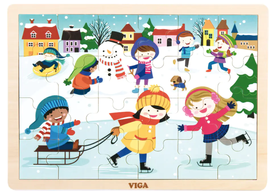 Viga 51272 Puzzle cztery pory roku - zima w sklepie Wasserman.eu