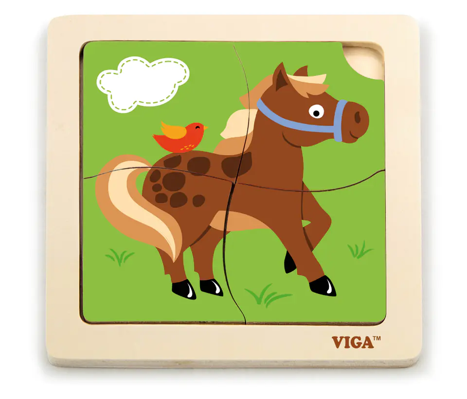 Viga 51312 Puzzle na podkładce - Konik w sklepie Wasserman.eu