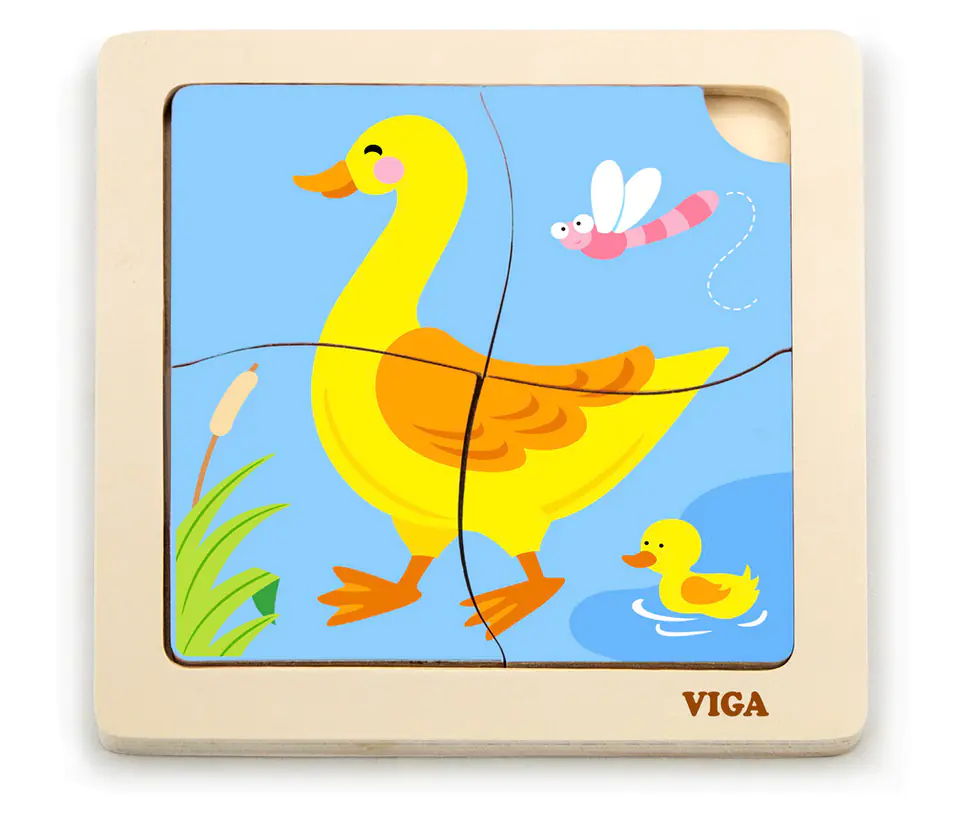 ⁨Viga 51314 Puzzle na podkładce - Kaczuszka⁩ w sklepie Wasserman.eu