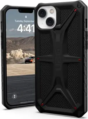 ⁨UAG Monarch - obudowa ochronna do iPhone 14 Plus (kevlar-black)⁩ w sklepie Wasserman.eu