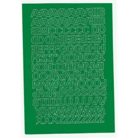 ⁨LITERY samoprzylepne 1.5cm (8) zielone ARTDRUK⁩ w sklepie Wasserman.eu