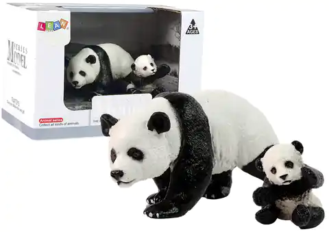 ⁨Set of 2 Panda Figures with Young Panda Animals of the World⁩ at Wasserman.eu