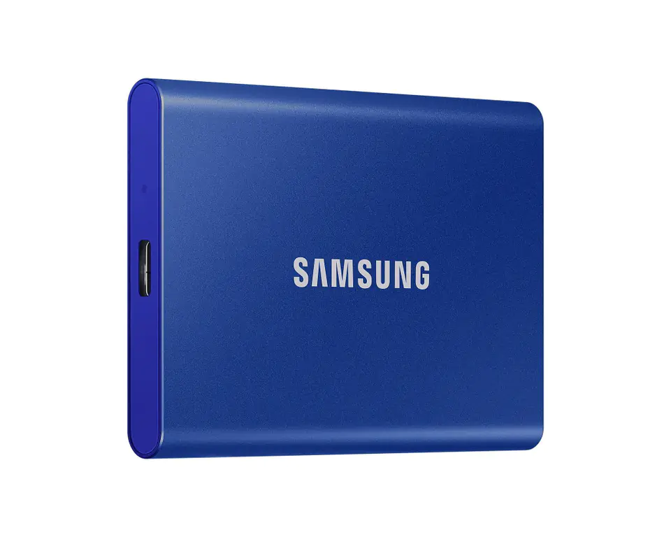 ⁨Dysk zewnętrzny SSD Samsung T7 1TB USB 3.2 (niebieski)⁩ w sklepie Wasserman.eu