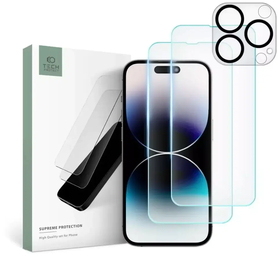 ⁨Szkło hartowane supreme set iphone 14 pro max clear⁩ w sklepie Wasserman.eu