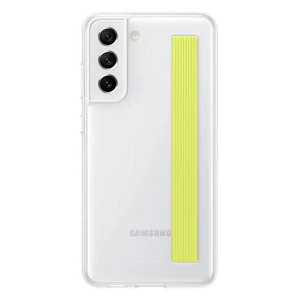 ⁨Etui Samsung EF-XG990CWEGWW S21 FE 5G G990 biały/white Slim Strap Cover⁩ w sklepie Wasserman.eu