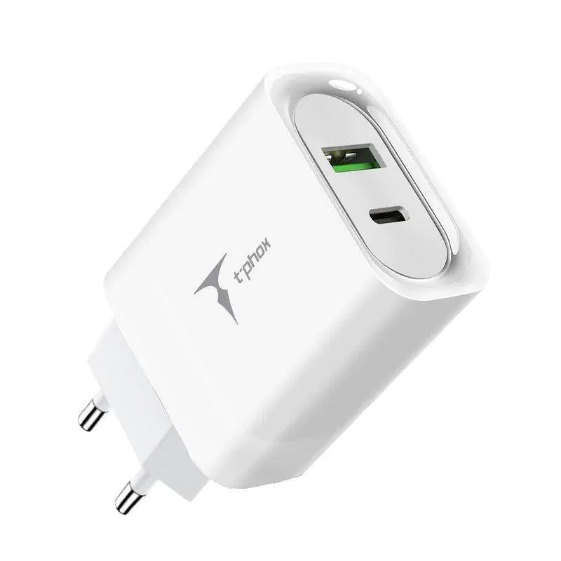 ⁨ORDER NETWORK T-PHOX STUDY SERIES T-PP07 47W USB/USB-C WHITE⁩ at Wasserman.eu