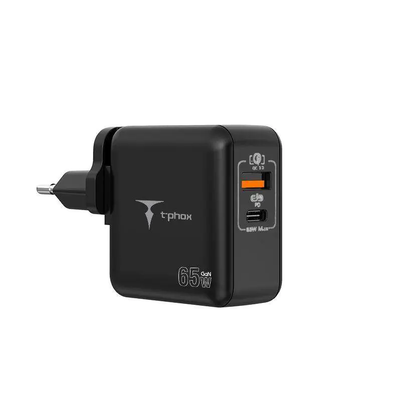 ⁨ORDER NETWORK T-PHOX MEGA T-PP09 GAN PD 65W USB/USB-C BLACK⁩ at Wasserman.eu