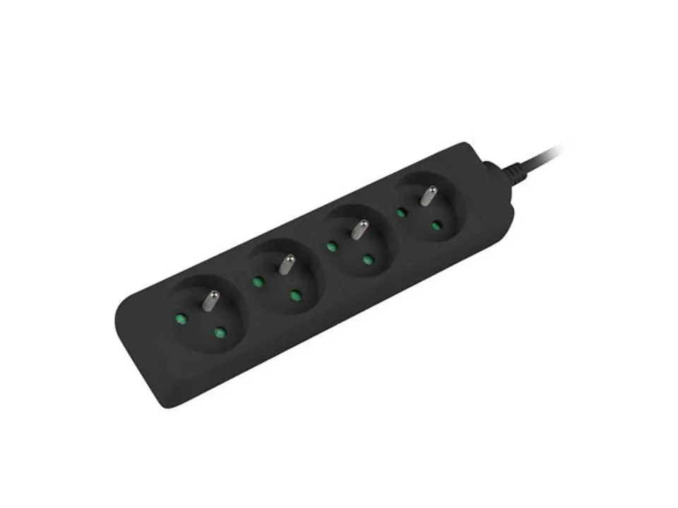 ⁨Power strip for UPS 1.5 m black 4XPL⁩ at Wasserman.eu