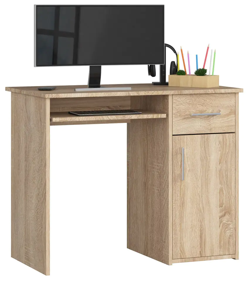 ⁨PIN DESK 90 cm SONOMA FREESTANDING⁩ at Wasserman.eu