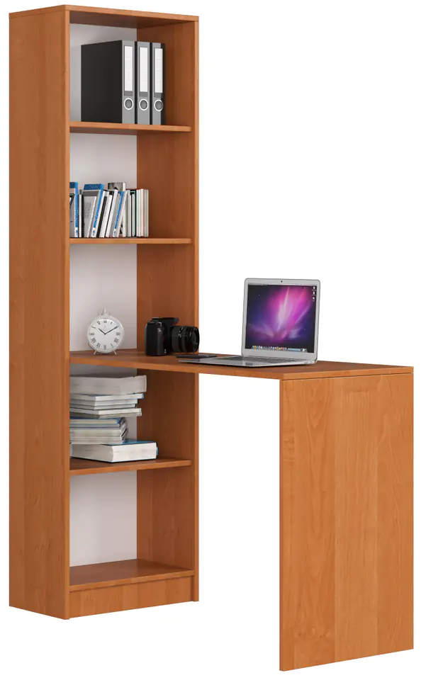 ⁨DESK WITH SMART ALDER BOOKCASE⁩ at Wasserman.eu