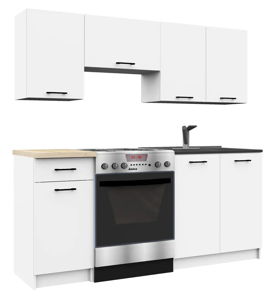 ⁨KITCHEN FURNITURE SET OLIWIA 1.8M WHITE⁩ at Wasserman.eu