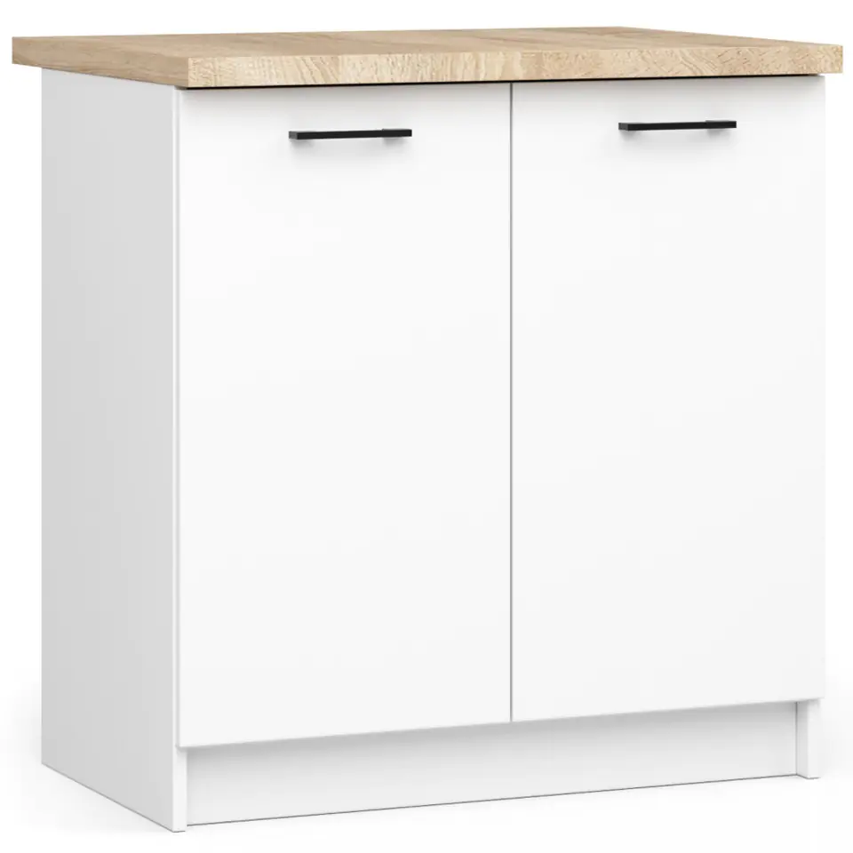 ⁨KITCHEN CABINET OLIWIA S 80cm 2D WHITE⁩ at Wasserman.eu