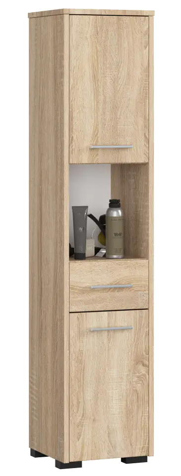 ⁨REGAŁ ŁAZIENKA FIN SŁUPEK 30 2D 1SZ 1W 140cm PK SONOMA⁩ w sklepie Wasserman.eu