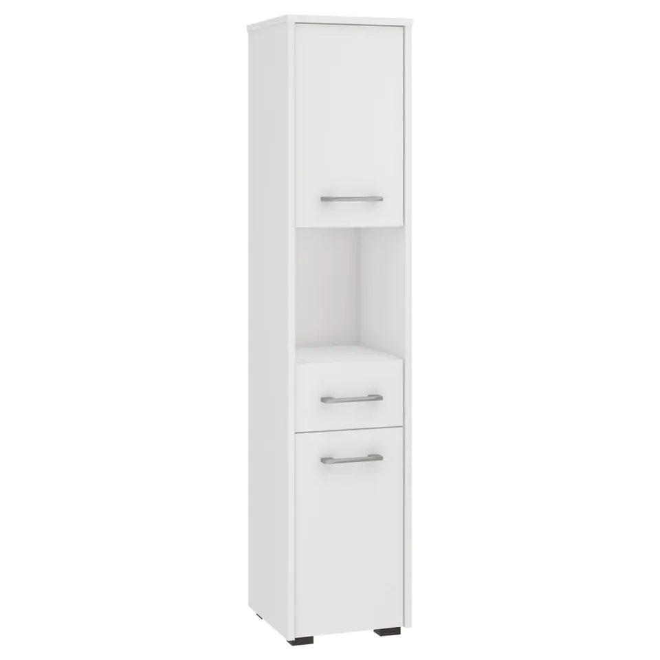 REGAŁ ŁAZIENKA FIN SŁUPEK 30 2D 1SZ 1W 140cm PK BIAŁY w sklepie Wasserman.eu