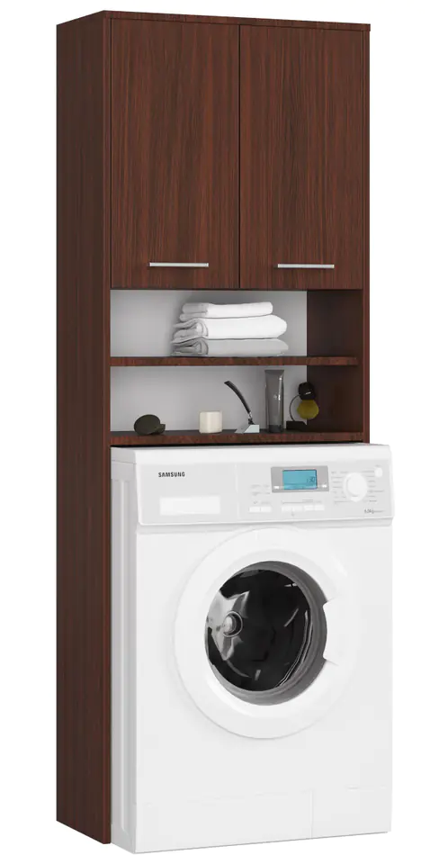 ⁨POST BATHROOM SHELVING FIN OVER WASHING MACHINE WENGE⁩ at Wasserman.eu