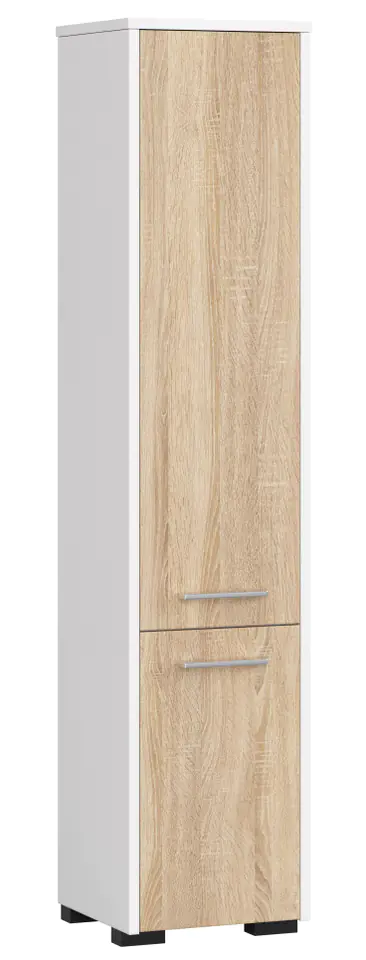 ⁨BATHROOM SHELVING POST FIN 2 DOORS WHITE / SONOMA⁩ at Wasserman.eu