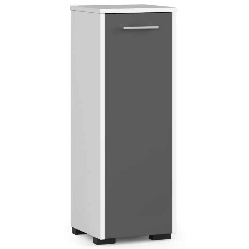 ⁨Floor standing cabinet FIN S 30 cm - white-graphite gray⁩ at Wasserman.eu