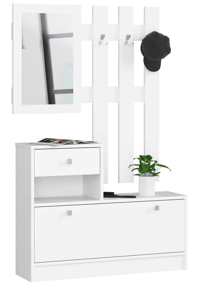 ⁨HALLWAY FURNITURE SET WHITE⁩ at Wasserman.eu