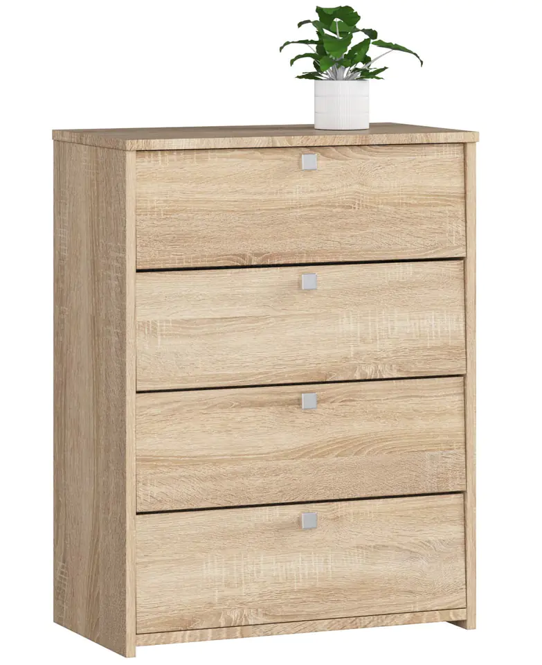 ⁨Shoe cabinet RUBIN 4 hinged door 66 cm - oak sonoma⁩ at Wasserman.eu