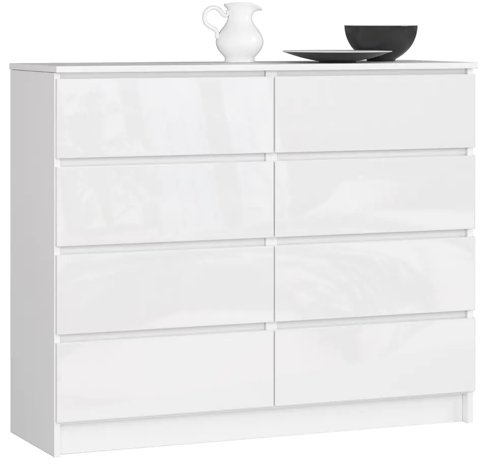 ⁨KOMODA K120 8SZ PK BIAŁA POŁYSK⁩ w sklepie Wasserman.eu