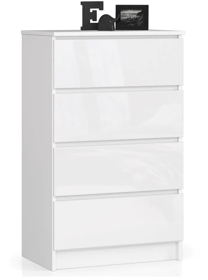KOMODA K60 4SZ CLP BIAŁY POŁYSK w sklepie Wasserman.eu