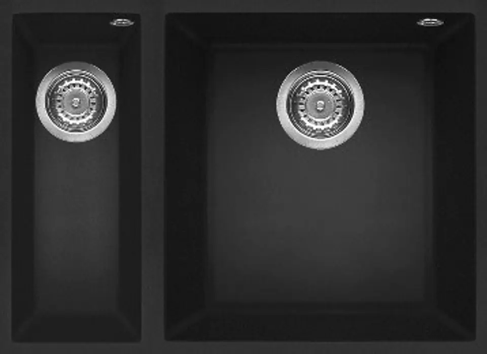 Sink suspended SQUARE 2B 560 TG black at Wasserman.eu
